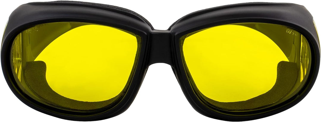 Global Vision Herren Sonnenbrille Black Frame/Yellow Lens Einheitsgrösse, Black Frame/Yellow Lens