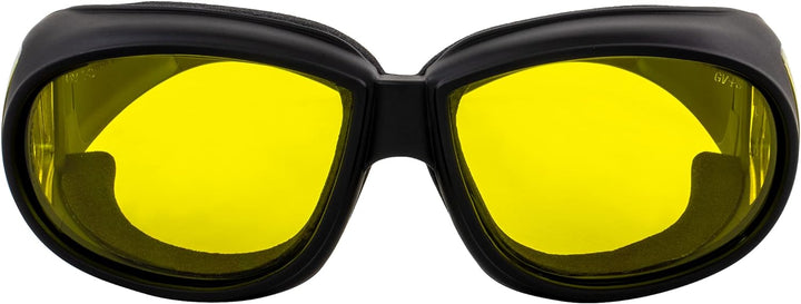 Global Vision Herren Sonnenbrille Black Frame/Yellow Lens Einheitsgrösse, Black Frame/Yellow Lens
