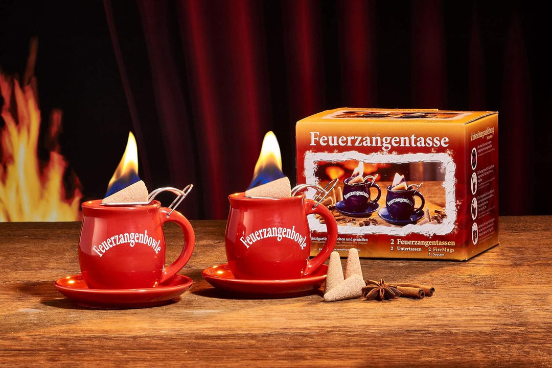 Feuerzangentasse 2er-Set, Terracotta - für