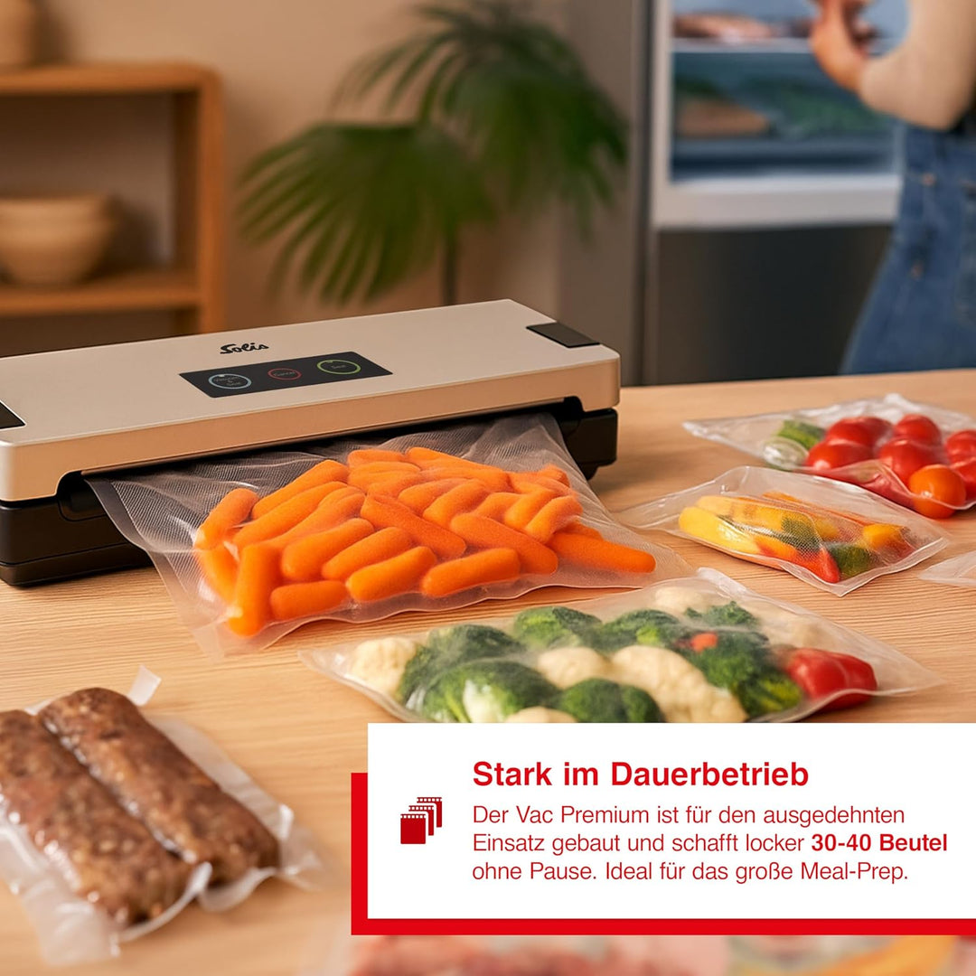 Solis Vakuumiergerät Vac Smart 577 - Einschweissgerät für Lebensmittel - Vakuumierer/Folienschweissg