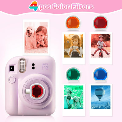 Eurhomewit Sofortbildkameras Zubehör Set für Fujifilm Instax Mini 12, Enthält Tasche für Instax Mini