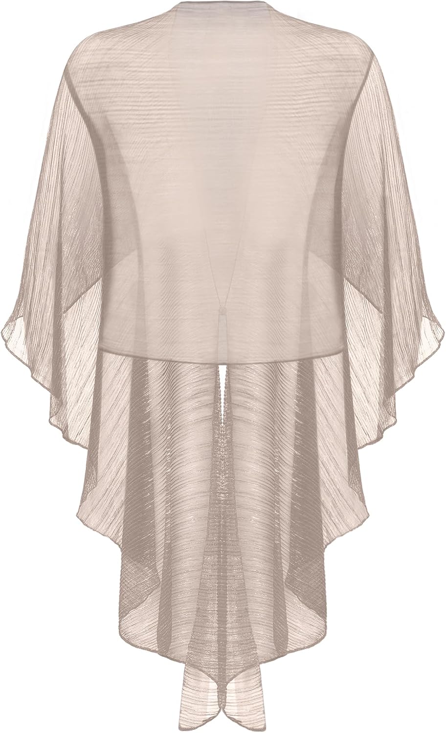 Vera Mont Damen Cape im Glitzer-Look Standard Einheitsgrösse Rosé/Silver, Standard Einheitsgrösse Ro