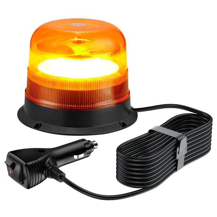 PROZOR 24LEDs Notfall Warnblinklicht mit E-Mak, 7 Blitzmodus 24W 12V/24V Rundumleuchte Wasserdicht W