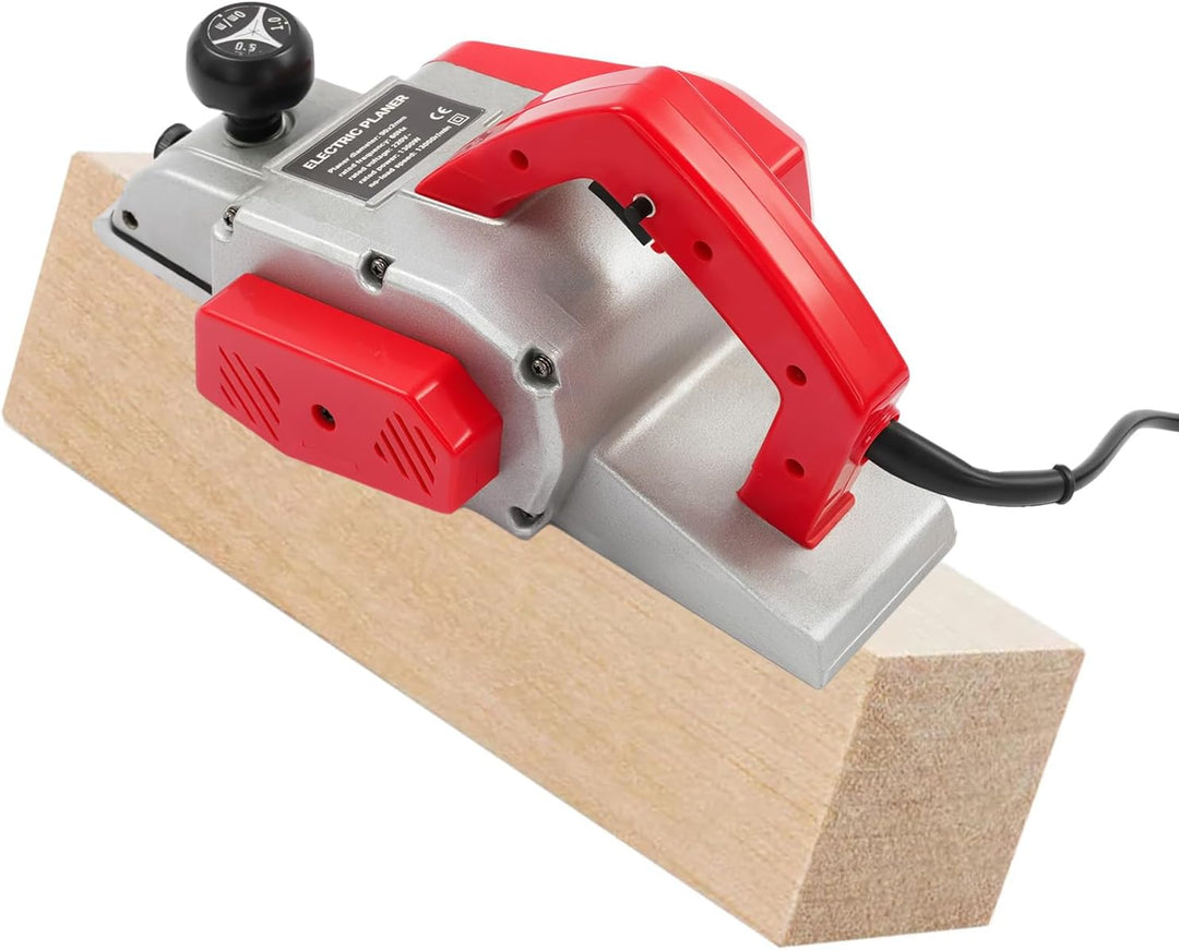Elektrohobel 1300W Elektrische Hobelmaschine Hobelbreite Balkenhobel 13000rpm Handhobelmaschine mit