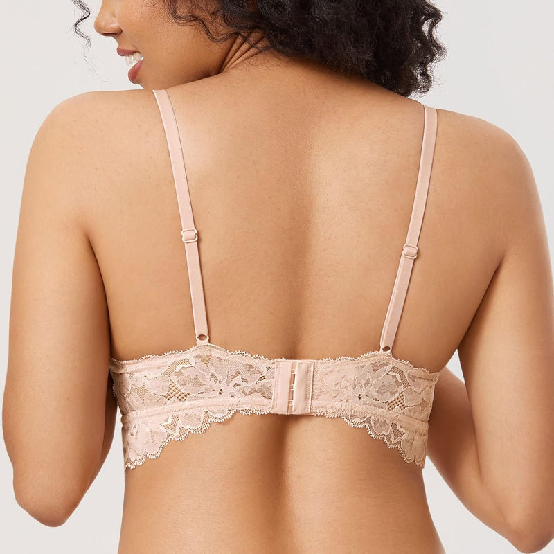 MOMANDA Damen Still BH Grosse Brüste Spitze Mutterschaft Stillen Schwangerschaft BHS, Beige