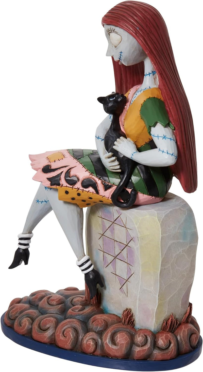 Disney Traditions Sally Cat On Gravestone Figurine