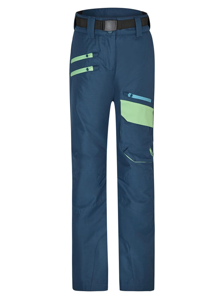 Ziener Mädchen Ski-Hose, Schnee-Hose | wasserdicht, warm, PFC frei Aileen 116 Hale Navy Stru, 116 Ha