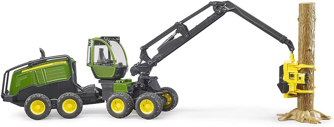 bruder 02135 - John Deere 1270G Harvester mit 1 Baumstamm - 1:16 Bauernhof Landwirtschaft Forstwirts