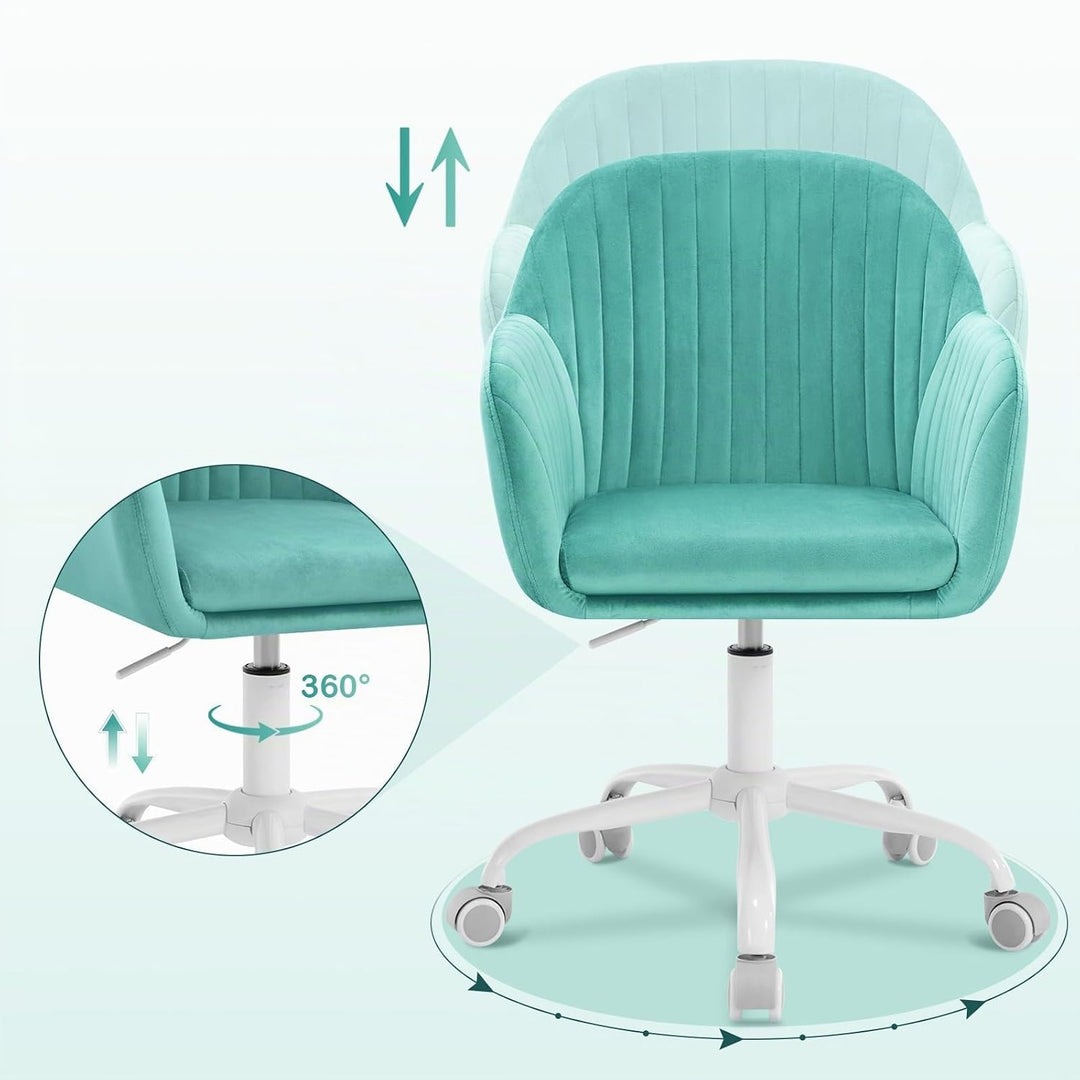 WOLTU Schreibtischstuhl, Bürostuhl ergonomisch, Homeoffice Stuhl höhenverstellbar, Schminkstuhl mit