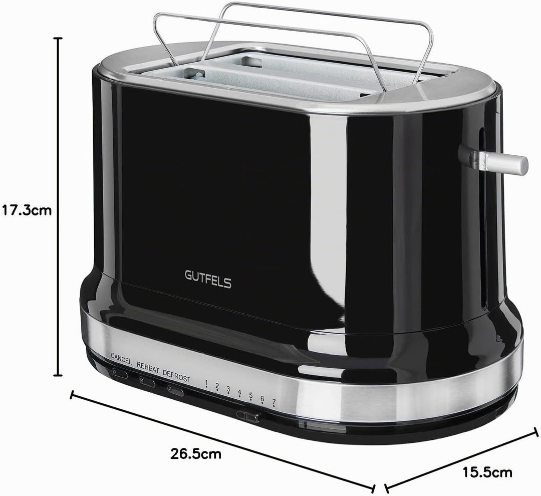 2-Scheiben-Toaster TOAST 2010 S | Integrierter Brötchenaufsatz | Toast-Zentrierung | Perfektes Toast