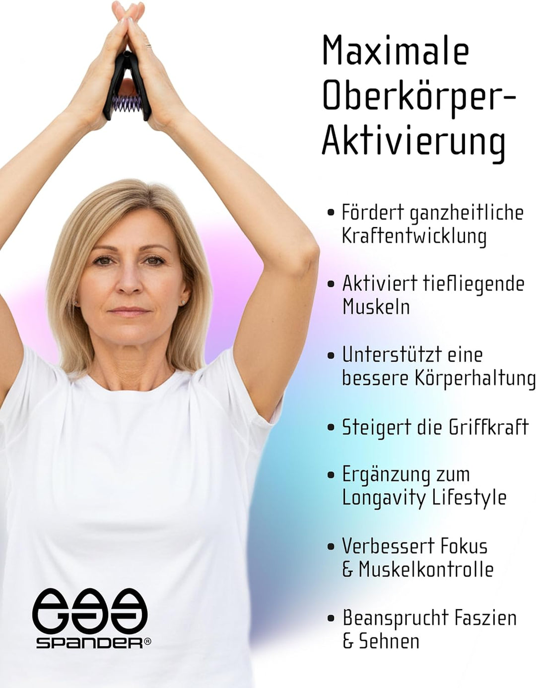 Handtrainer, Griffkraft Trainer, isometrische Übungen für Arme, Oberkörper und Tiefenmuskulatur. Kom