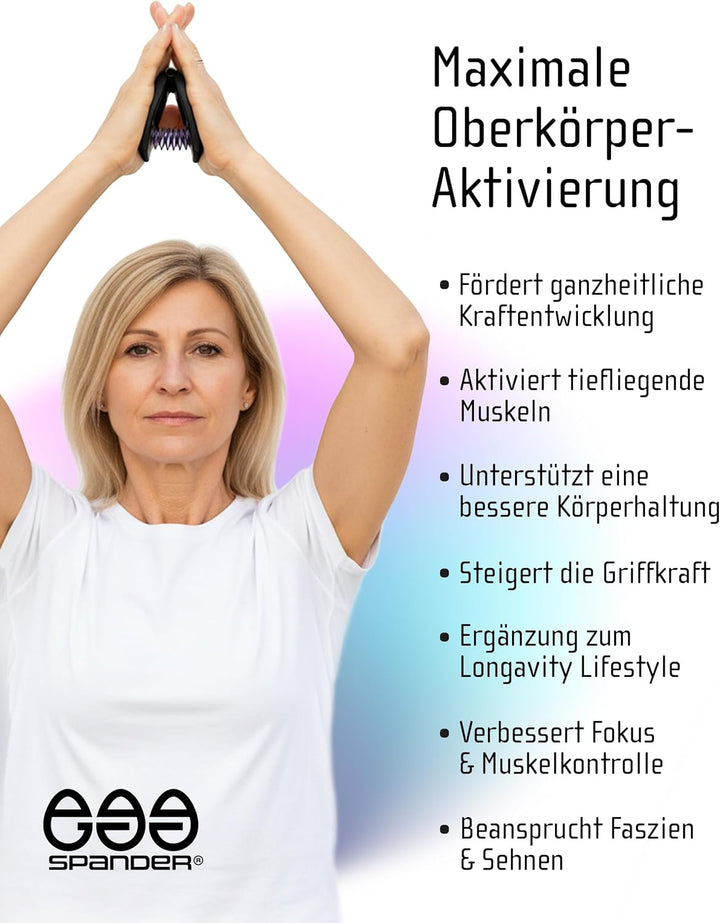 Handtrainer, Griffkraft Trainer, isometrische Übungen für Arme, Oberkörper und Tiefenmuskulatur. Kom