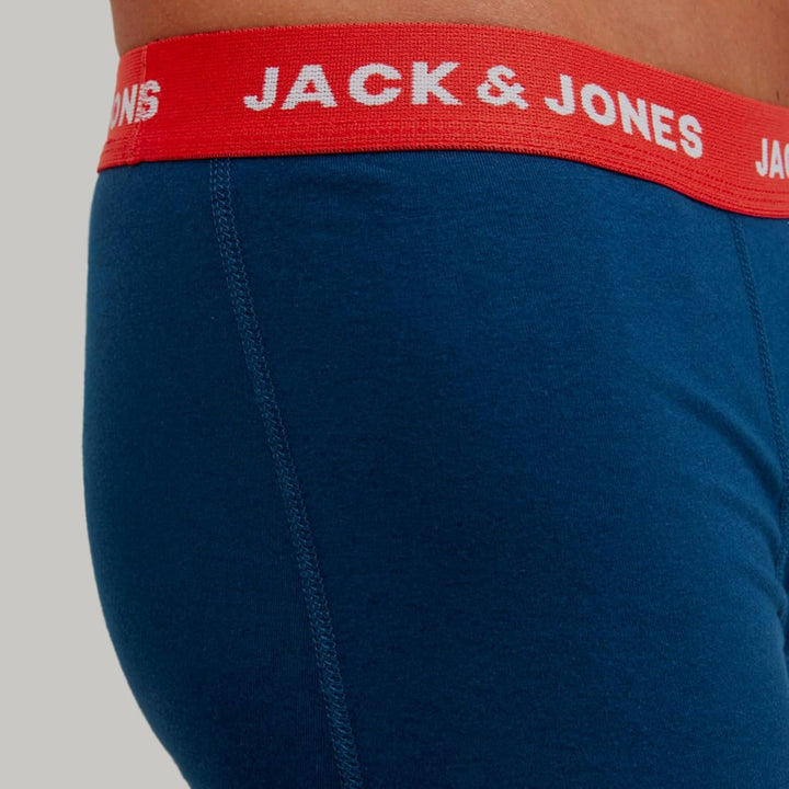 Jack & Jones Herren Jacsolid Blue Trunks 10 Pack Boxershorts L - Surf The Web, L - Surf The Web