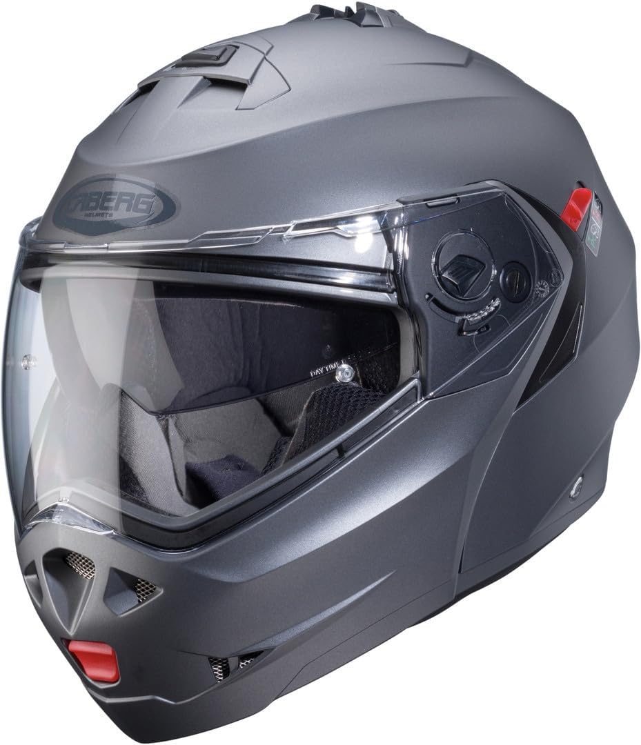 Caberg Klapphelm Duke X matt Gun Pinlock Sonnenblende mit P/J und ECE 22.06 XS 53/54, XS 53/54