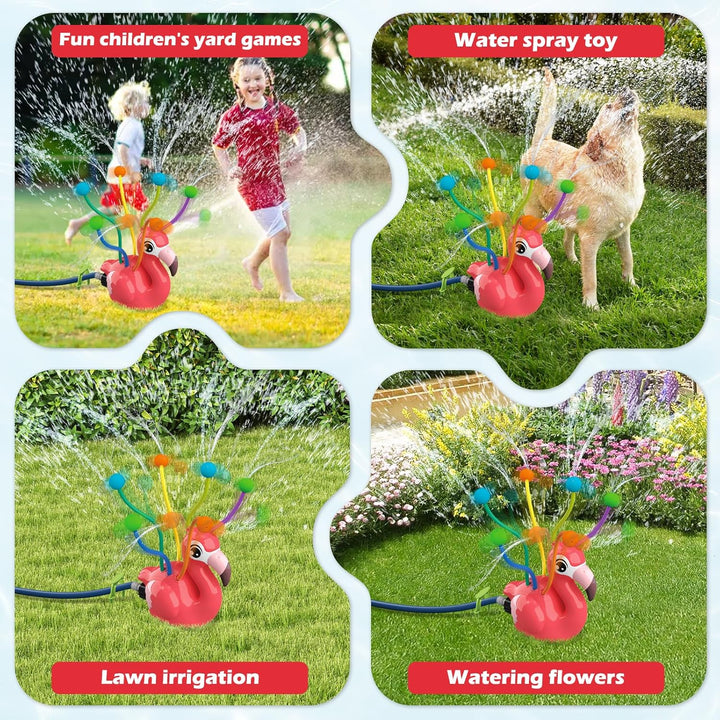 2-in-1-Wassersprinkler-Spielzeug für Erwachsene, Bewässerungsspielzeug für den Garten im Freien mit
