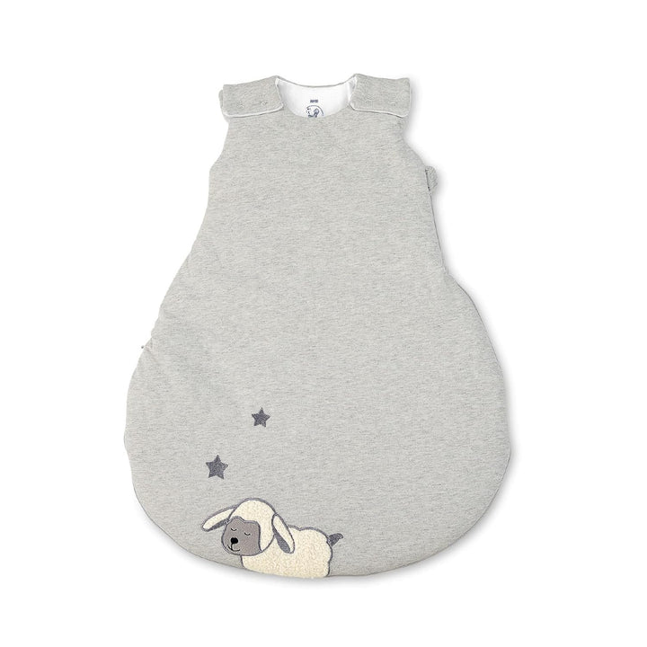Sterntaler Schlafsack Schaf Stanley für Babys, Reissverschluss und Knöpfe, Grösse: 50/56, Grau Gröss