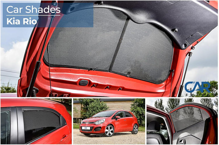 Satz Car Shades kompatibel mit Kia Rio 5 türer 2011-2016 (4-teilig)