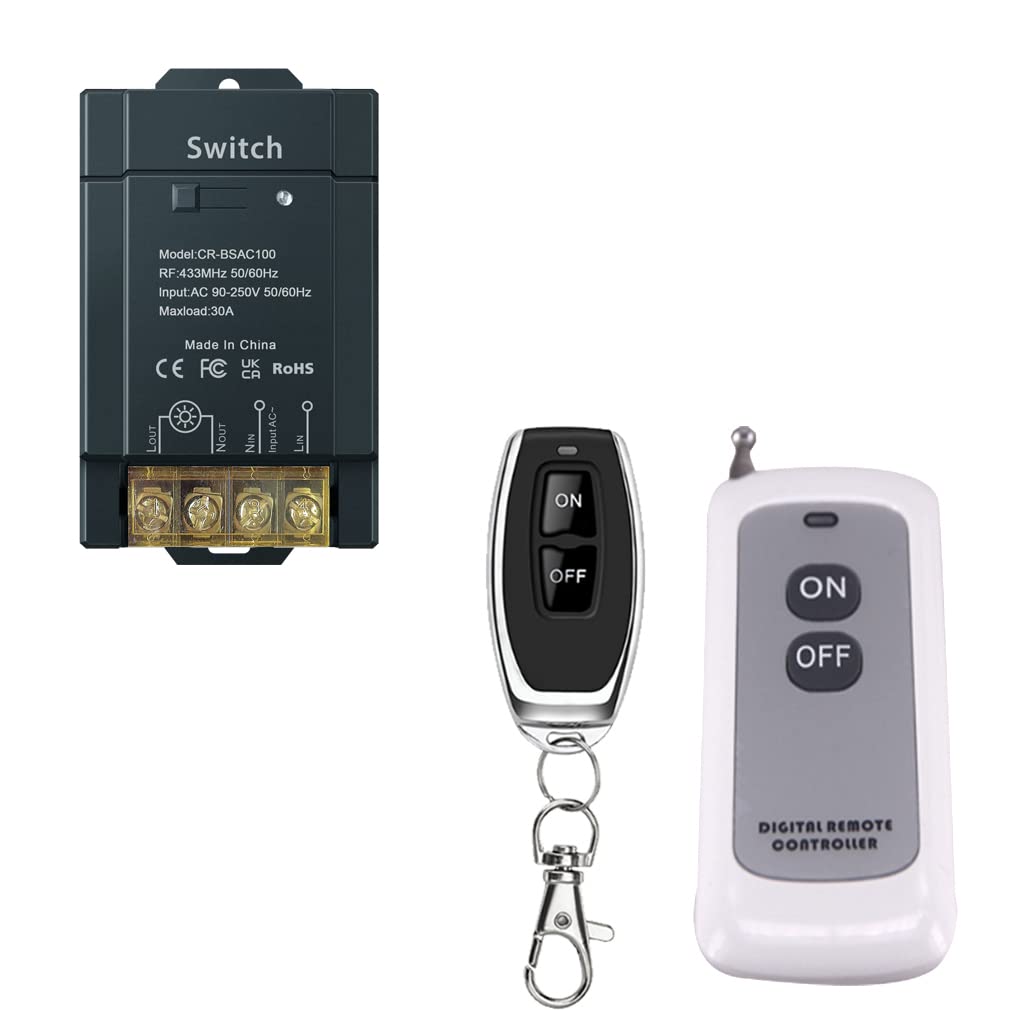 COLOROCK Fernsteuerungs schalter, AC 100V/110V/220V/230V/240V, Wirless RF Lichtschalter für Haushalt