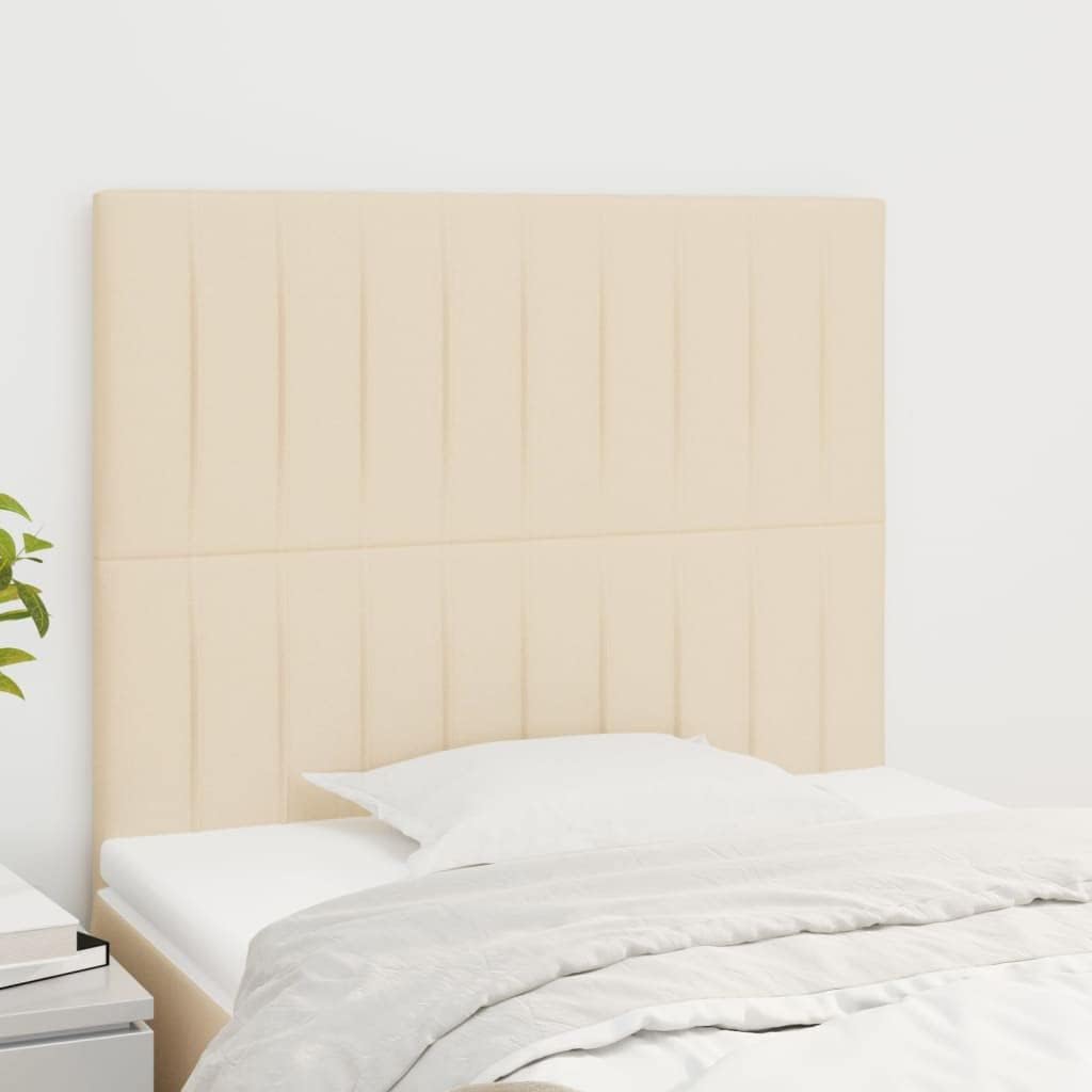 vidaXL Kopfteil 2 STK., Bettkopfteil mit Holzbeinen, Höhenverstellbar Polsterkopfteil für Bett, Bett