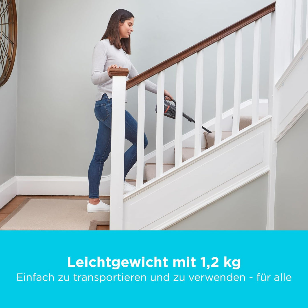 BLACK+DECKER 18 V Akku-Handstaubsauger mit 36 Wh Akku und Ladestation, BHHV520BT-QW 36 Wh mit Basis
