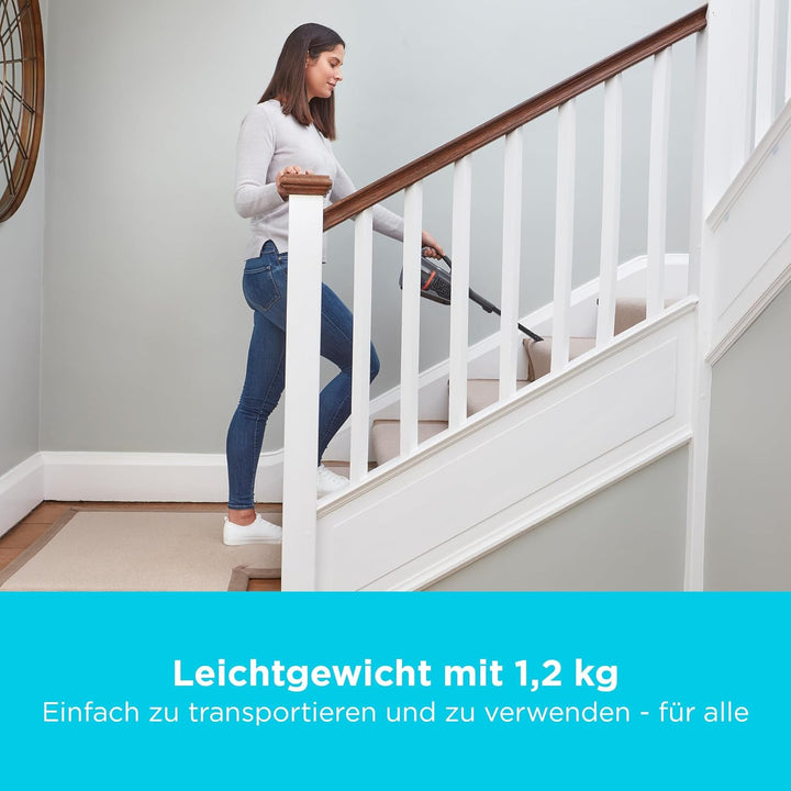 BLACK+DECKER 18 V Akku-Handstaubsauger mit 36 Wh Akku und Ladestation, BHHV520BT-QW 36 Wh mit Basis