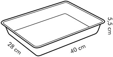 Tescoma Backblech, Schwarz, 40 x 28 cm, 40 x 28 cm