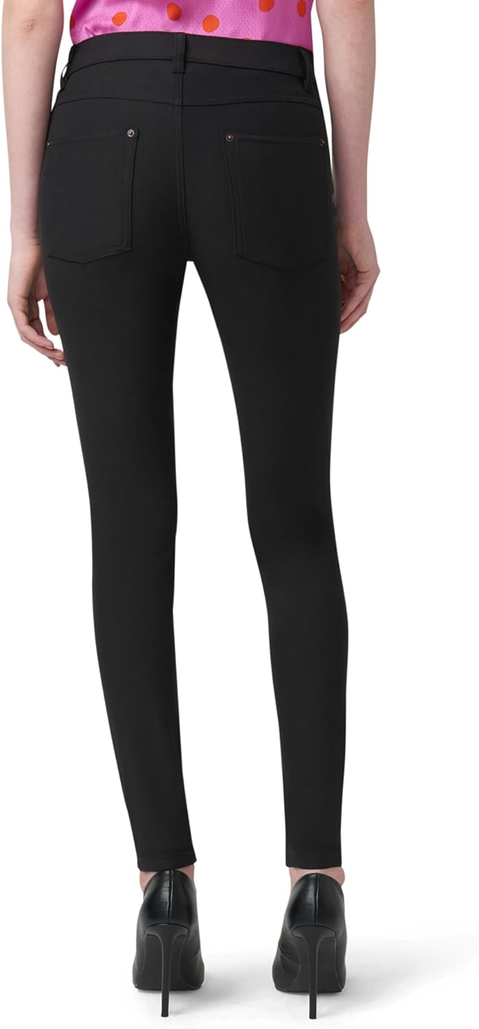 Essential Denim-Leggings für Damen von HUE | Modische Leggings mit Gesässtaschen XS Schwarz, XS Schw