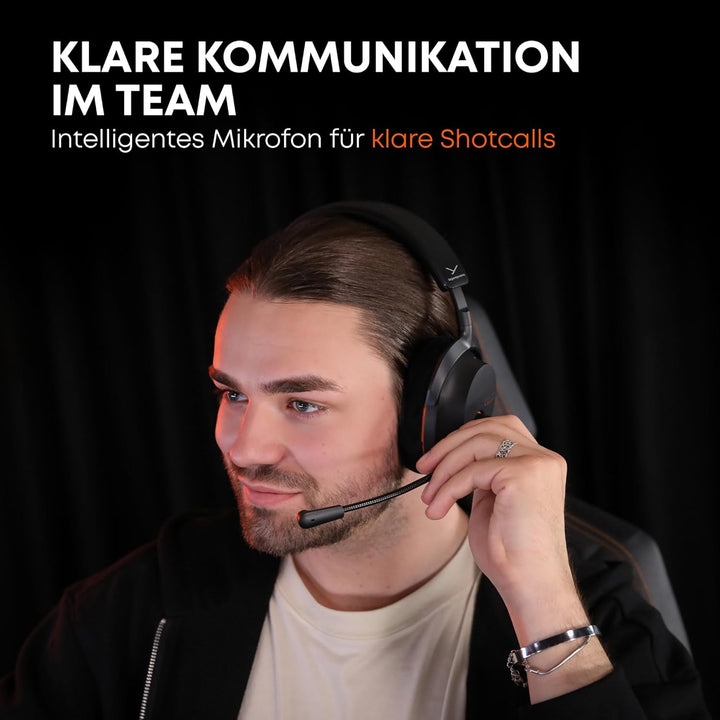 beyerdynamic MMX 230 Wireless Gaming Headset mit Bluetooth® 6.0 und ANC in Schwarz, Schwarz