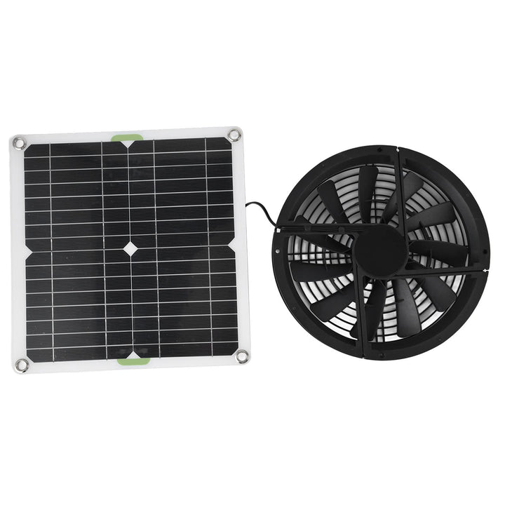 Solar Lüfter Set für Gewächshaus, solar ventilator mit solarpanel Wasserdichtes Solarlüfter Solarbet