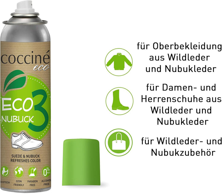 Coccine - Wildleder Pflege + Imprägnierspray Schuhe Set, Nubukleder Pflege, Impregnierungsspray Schu
