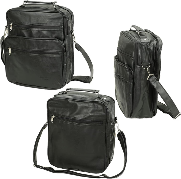 Business Arbeitstasche Herren Damen – Leder Umhängetasche/Schultertasche/Messenger Bag – Wasserabwei