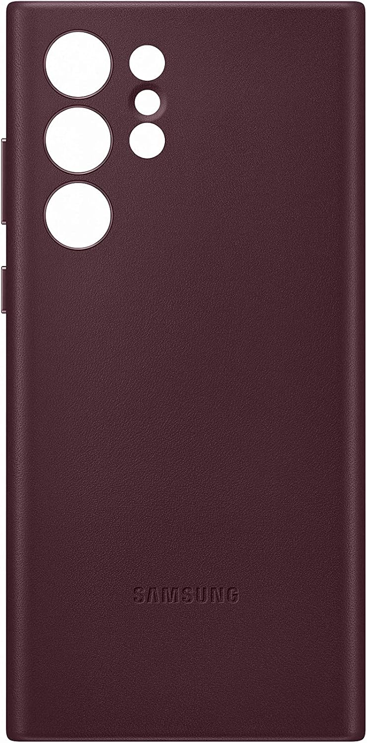 Samsung Leather Smartphone Cover EF-VS908 für Galaxy S22 Ultra, Handy-Hülle, echtes Leder, Schutz Ca