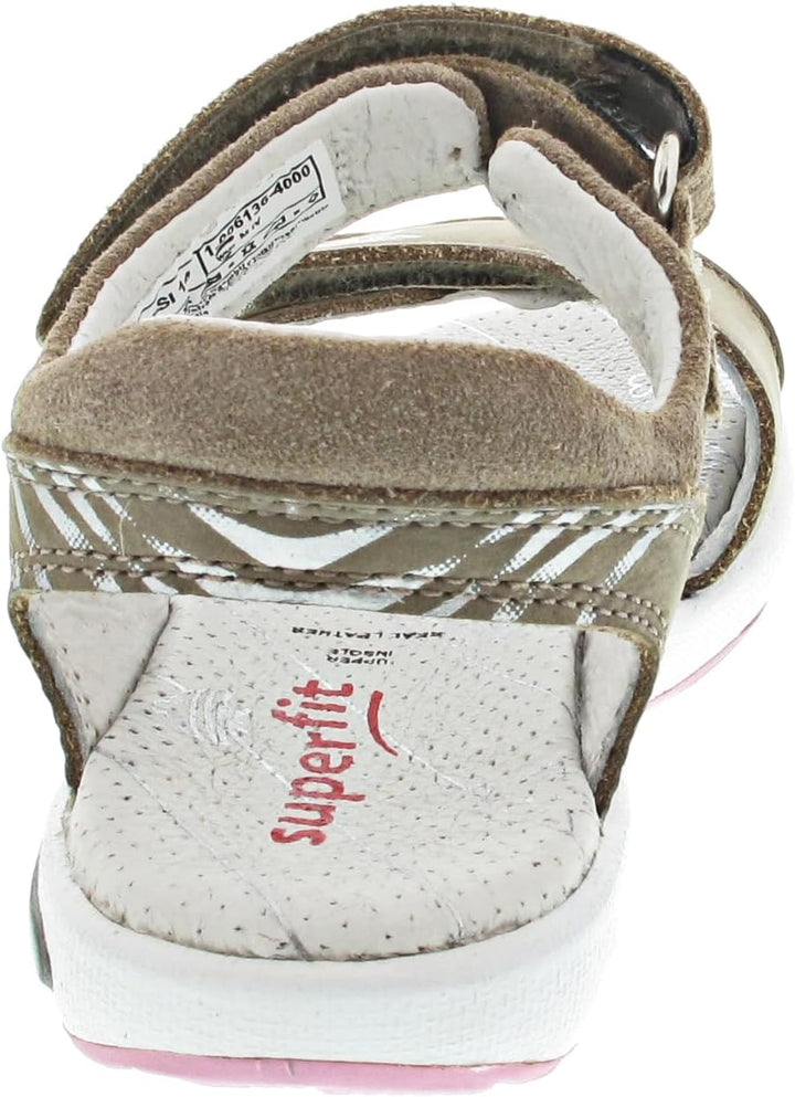 Superfit Mädchen Emily Sandale 25 EU Beige Rosa 4000, 25 EU Beige Rosa 4000