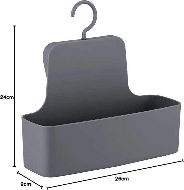 WENKO Duschcaddy Mod. Barcelona, Duschregal zum Hängen, mit beweglichem Haken, Spezial-Kunststoff (b