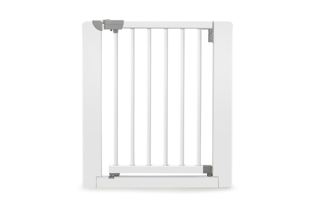 Geuther Türschutzgitter 73-81 cm Weiss I Treppenschutzgitter ohne Bohren I Tür- & Treppengitter Baby