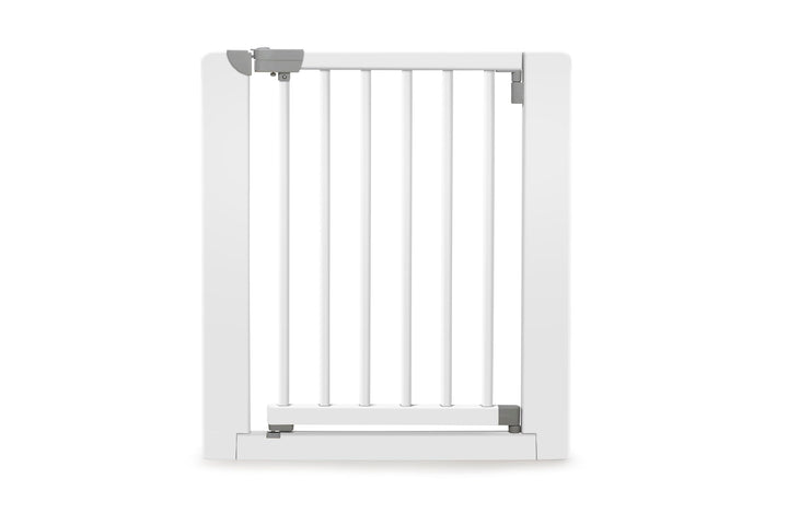 Geuther Türschutzgitter 73-81 cm Weiss I Treppenschutzgitter ohne Bohren I Tür- & Treppengitter Baby