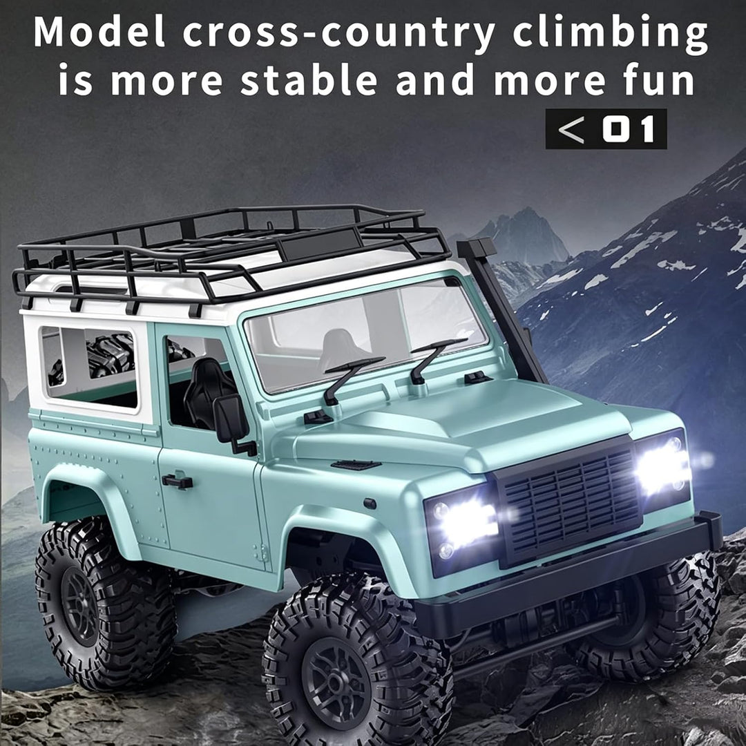 Goolsky Rock Crawler MN-D90 1/12 4WD 2.4G Hochgeschwindigkeitsfernbedienung Geländewagen RC Auto LED