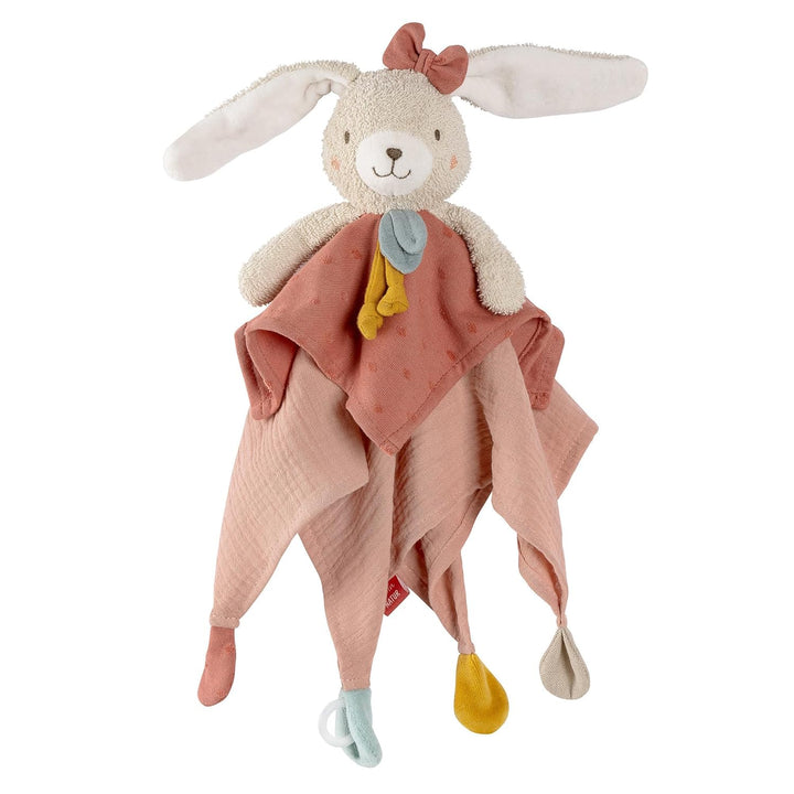 Fehn Schmusetuch Hase fehnNATUR - Spielkamerad & Stofftier-Schnuffeltuch mit Baumwolle aus kontrolli