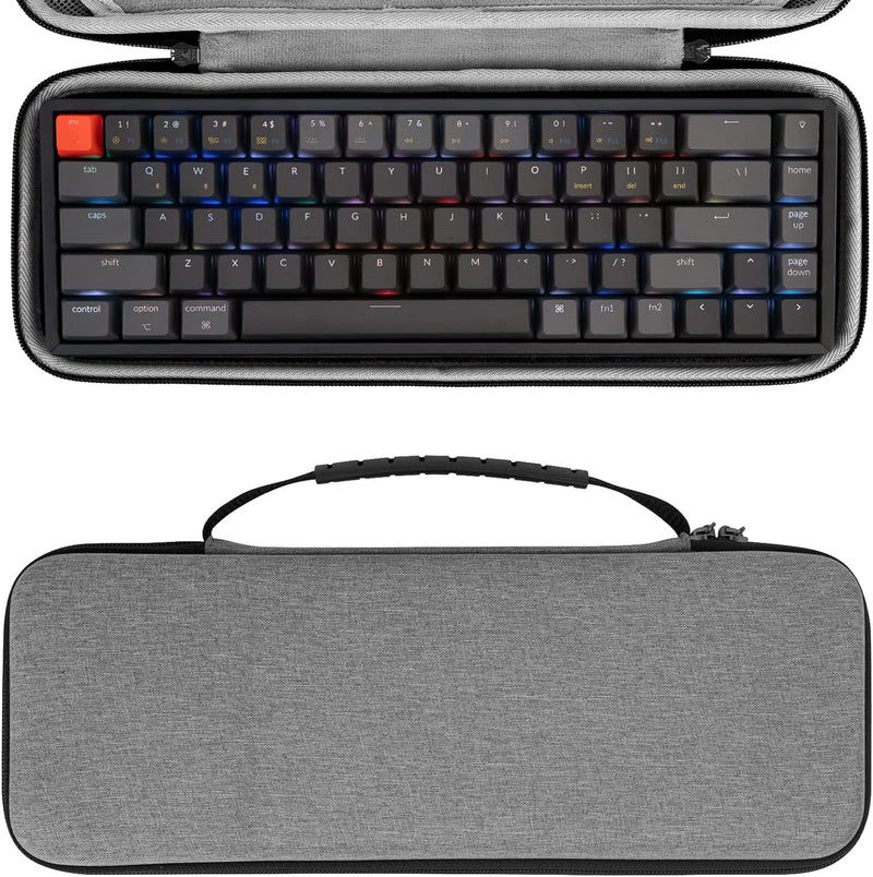 Geekria 65% kompakte Tastaturhülle, Hartschalen-Reisetasche für 68 Tasten, kompakte Tastatur, kompat