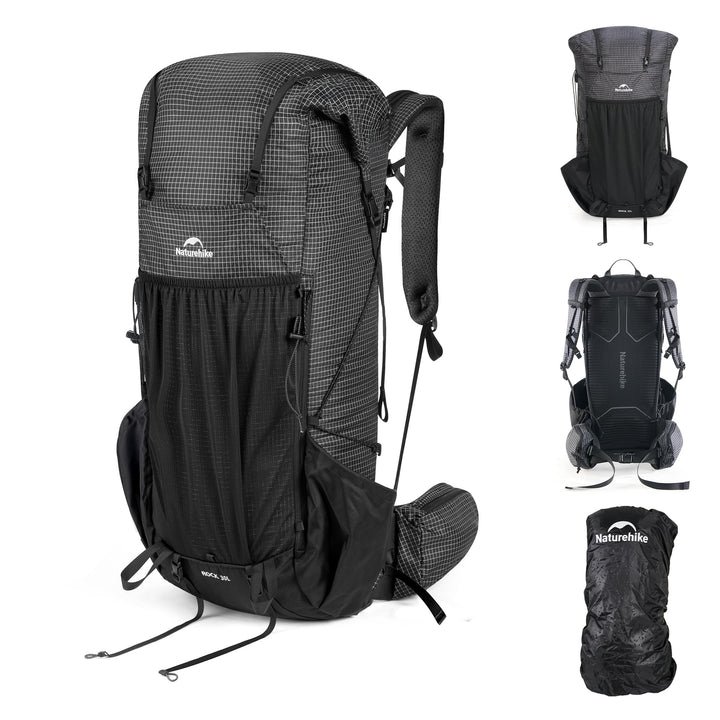 Naturehike Rock 2.0 Upgraded 30L Rucksack Interner Rahmen Wanderrucksack Herren Damen mit Regenhülle