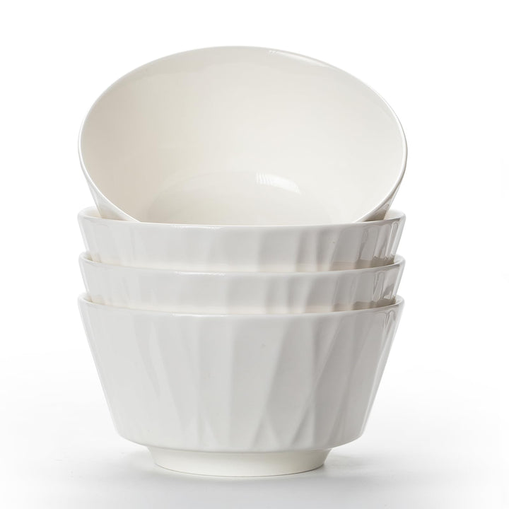 Müslischalen, 4 Stück Müsli Schale Keramik, 700ml Dessertschale, Salatschale für Haferflocken, Suppe