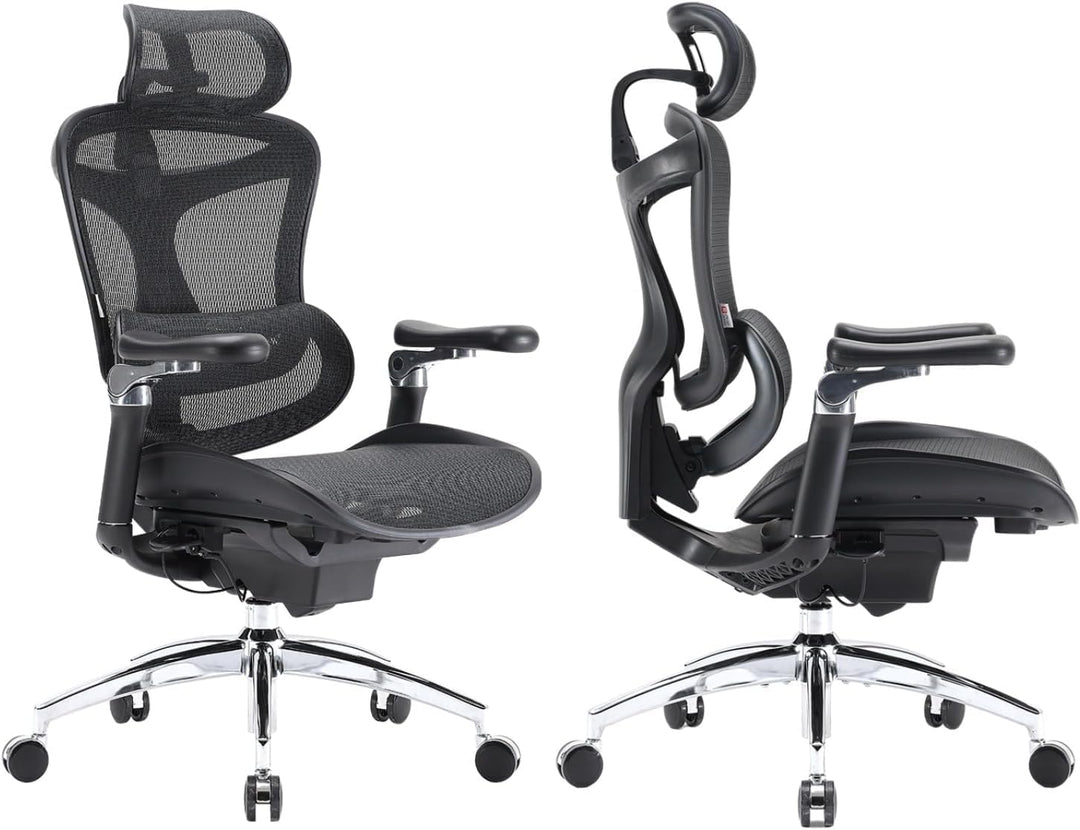 SIHOO Doro C300 Pro Ergonomischer Bürostuhl mit ultraweichen 6D-Armlehnen, dynamischer Lordosenstütz