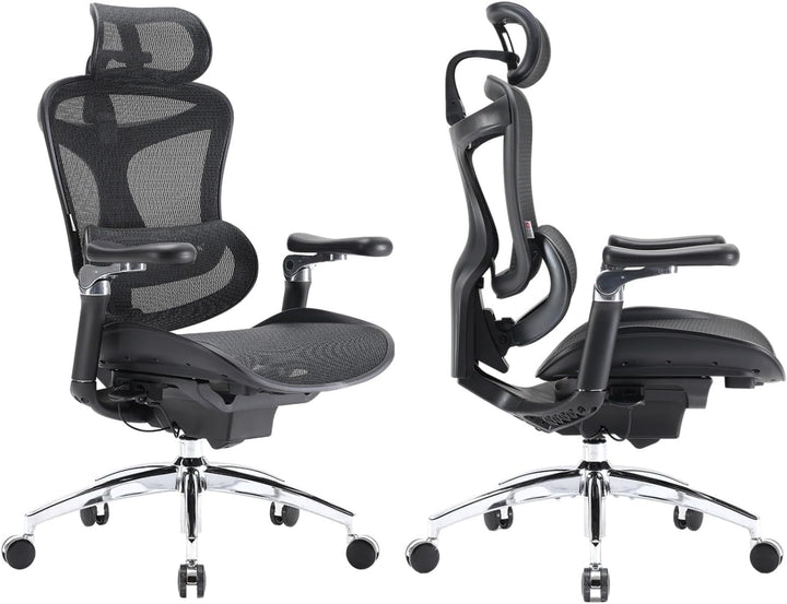 SIHOO Doro C300 Pro Ergonomischer Bürostuhl mit ultraweichen 6D-Armlehnen, dynamischer Lordosenstütz