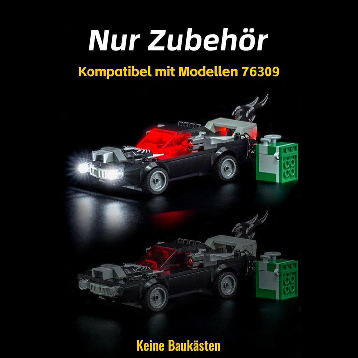 Led Licht Set Kompatibel mit Lego 76309 Venom Muscle Car (Kein Modell), Dekorationsbeleuchtungsset C