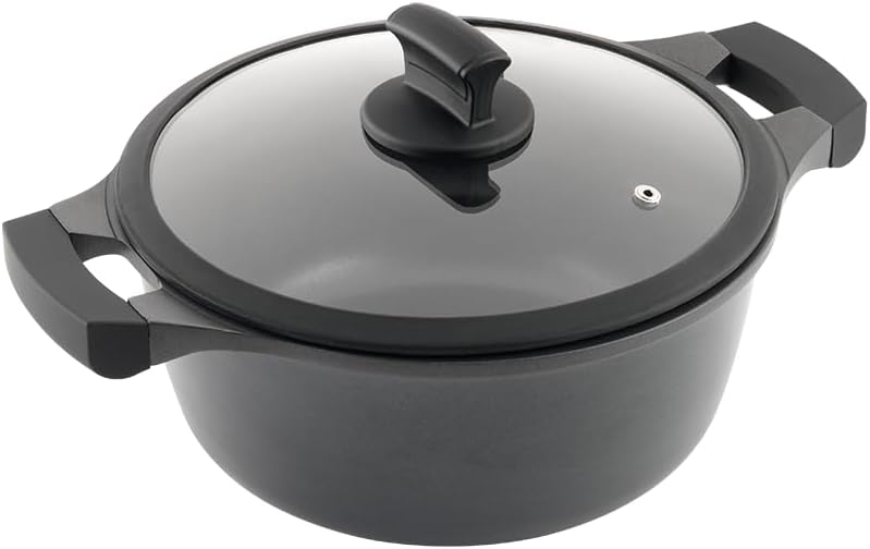 Metaltex Xpert Cooking Pot Made of High-Quality Cast Aluminium 26 cm with ILAG 3 Layers Non-Stick Co