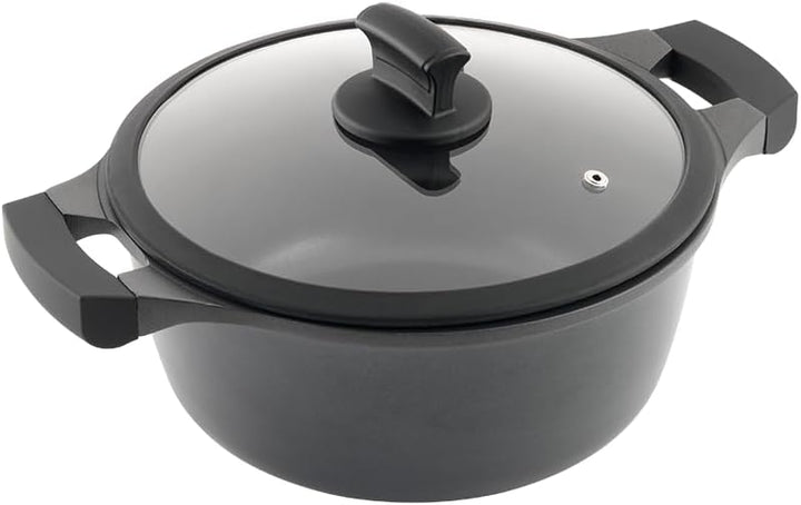 Metaltex Xpert Cooking Pot Made of High-Quality Cast Aluminium 26 cm with ILAG 3 Layers Non-Stick Co