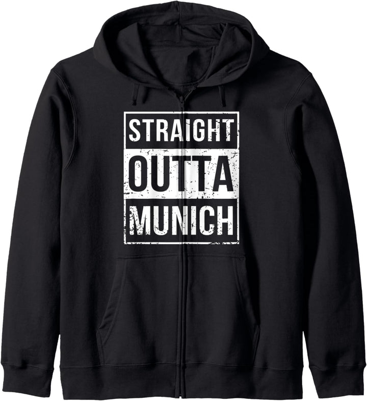 Vintage Lustig Straight Outta Munich | Bayern | Bayrisch Kapuzenjacke