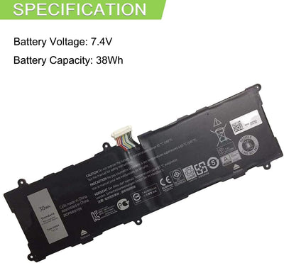 XITAIAN 38Wh 7.4V 2H2G4 Ersatz Laptop Akku für Dell Venue 11 Pro 7140 21CP5/63/105 2217-2548 Series