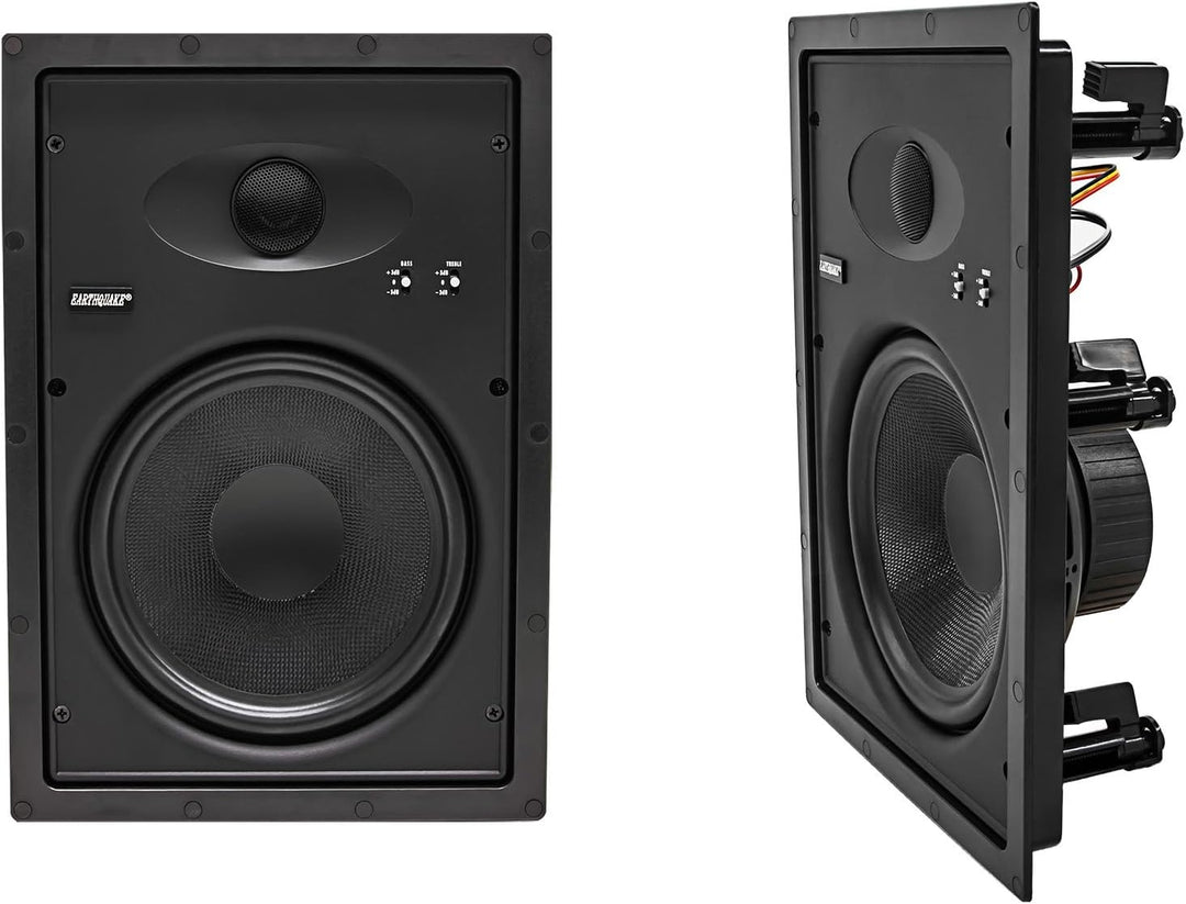Earthquake Sound EWS-800 Edgeless Series Wandlautsprecher (Schwarz, Paar) EWS800, EWS800