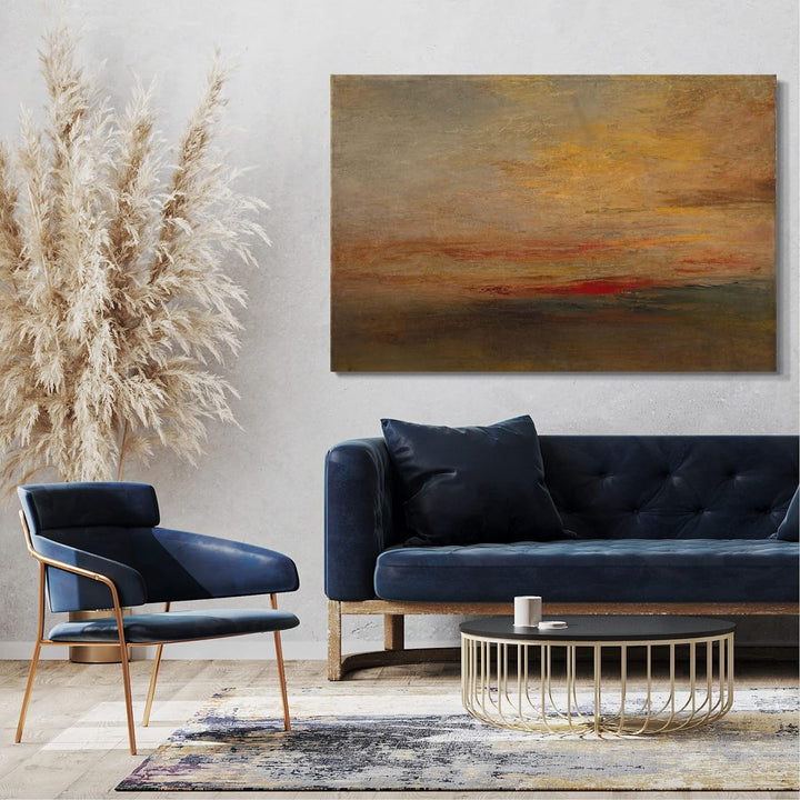 Printed Paintings Leinwand (120x80cm): William Turner - Sunset 120x80 cm, 120x80 cm